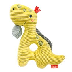 Soft ring rattle dino