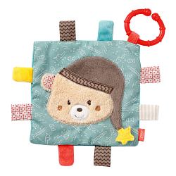 Crinkle toy bear with ring