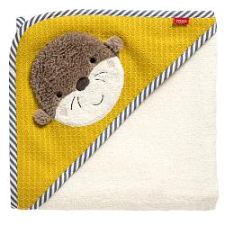 Picture Hooded bath towel otter